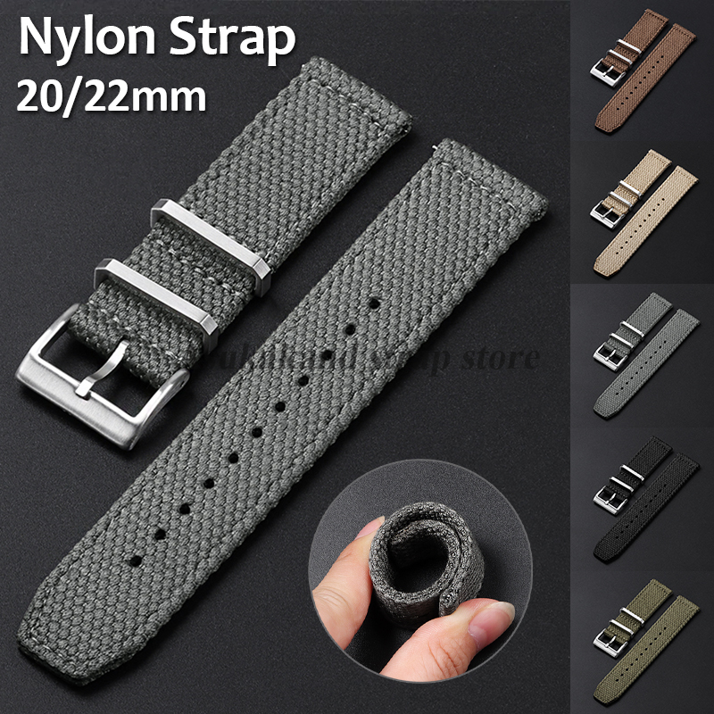 Canvas Strap Watch - 20mm 22mm High Quality Nylon Watch