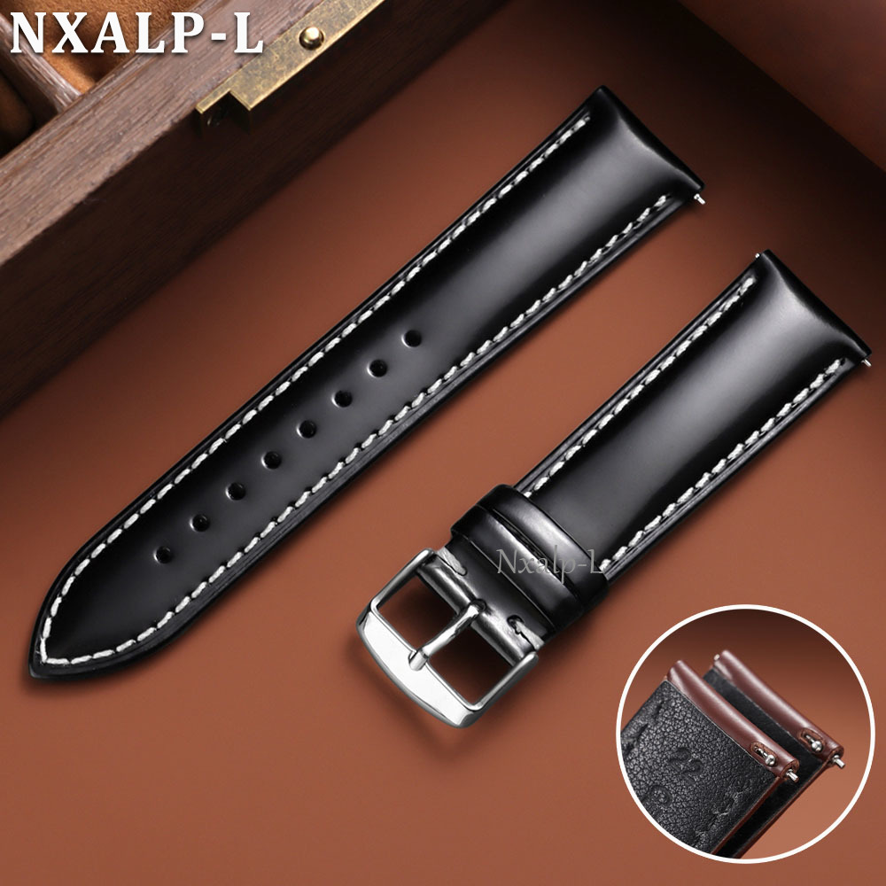 Leather Strap Quick Release - Oiled Leather Strap for Omega for