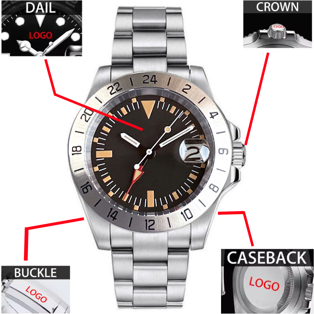 Stainless Bracelet Diver - Customized Logo NH34A Movement Sapphire Glass