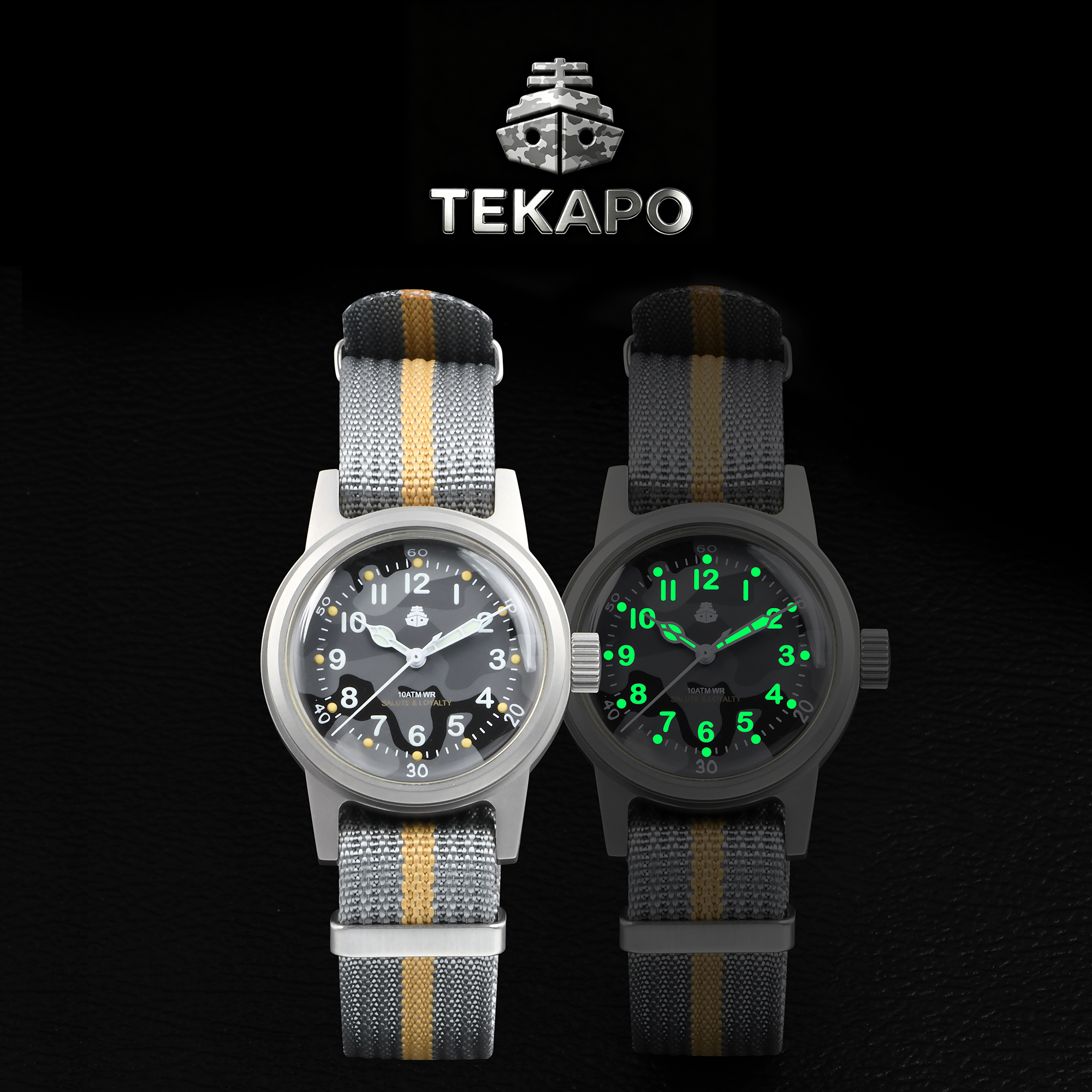 TEKAPO Replica World War II Re - đánh giá và giá Canvas Strap Watch