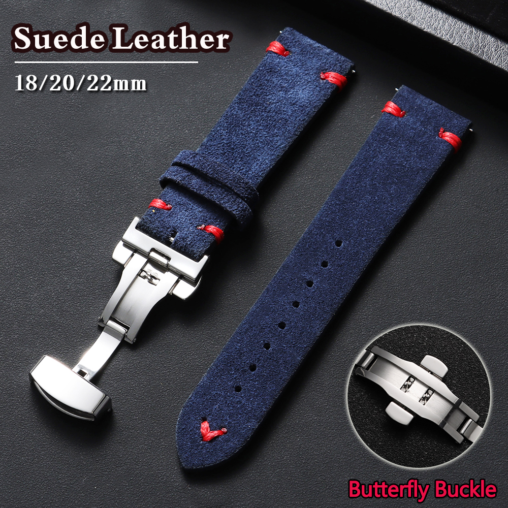 Suede Leather Watch Strap 18mm - đánh giá và giá Suede Strap Watch