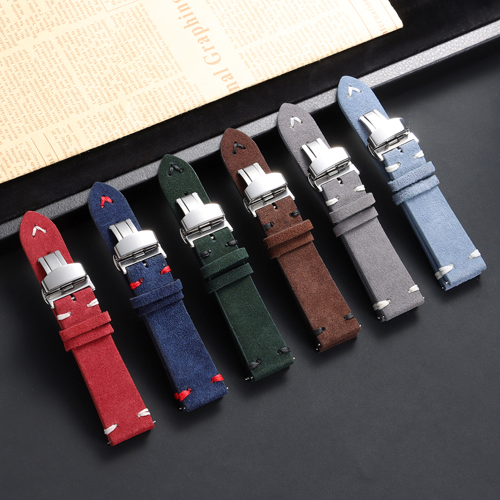 Suede Leather Watch Strap 18mm - đánh giá và giá Suede Strap Watch