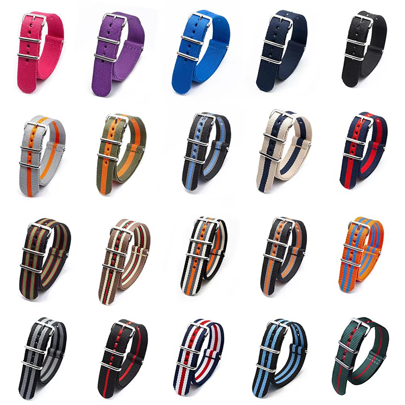 18/20/22/24mm Cambos Stripes S - đánh giá và giá Nato Strap Nylon