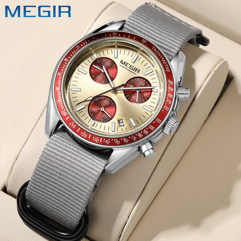 MEGIR New Luxury Men's Watches - đánh giá và giá Canvas Strap Watch