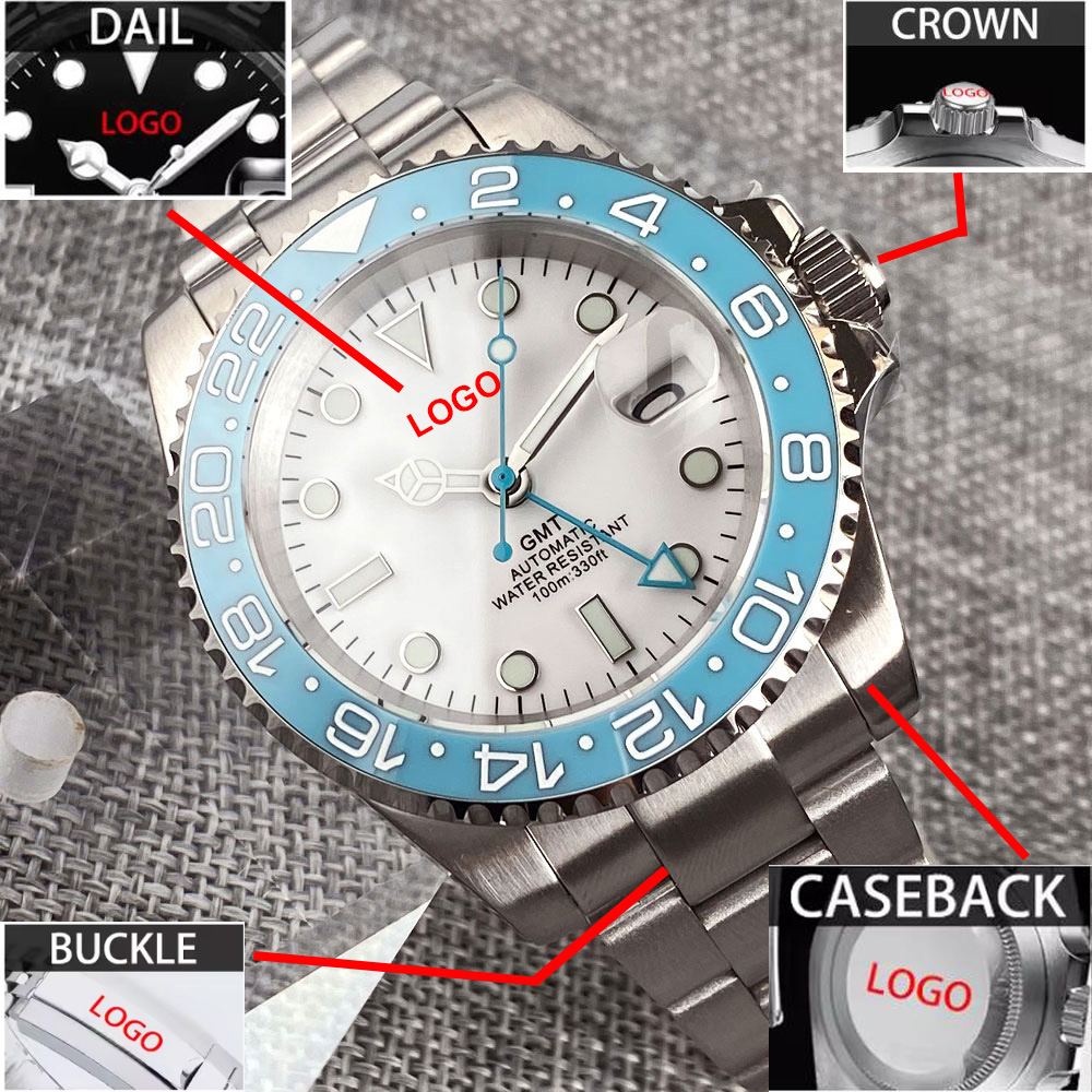 Customized 40mm Ice Blue Dial  - đánh giá và giá Stainless Bracelet Diver