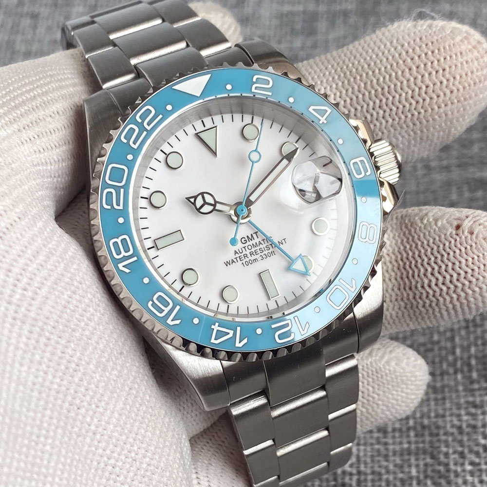 Customized 40mm Ice Blue Dial  - đánh giá và giá Stainless Bracelet Diver