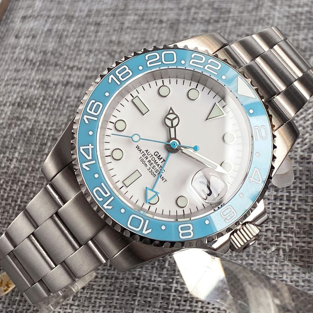 Customized 40mm Ice Blue Dial  - đánh giá và giá Stainless Bracelet Diver
