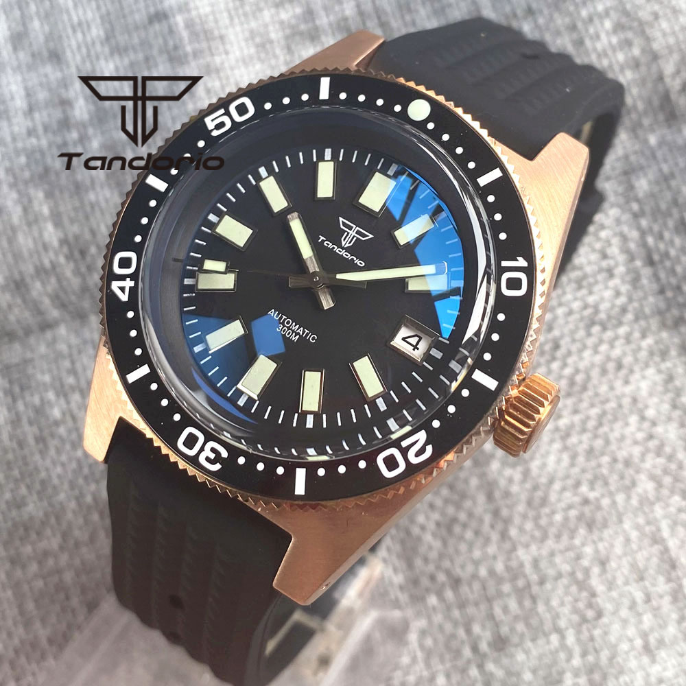 Tandorio 62 MAS CUSN8 Solid Br - đánh giá và giá Rubber Strap Diver