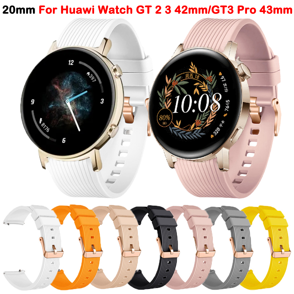 For Huawei GT2 42mm SmartWatch - đánh giá và giá Silicone Watch Band 22Mm