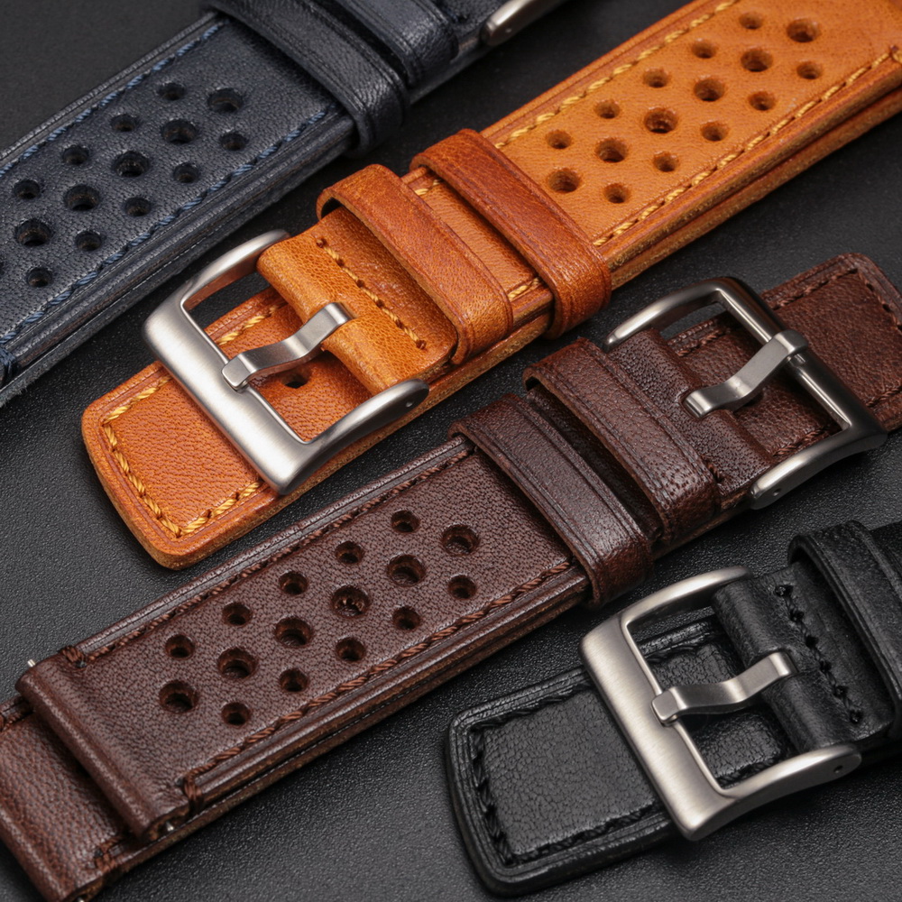 Hemsut Genuine Leather Watch B - đánh giá và giá Leather Strap Quick Release