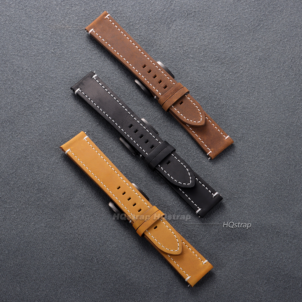 Vintage Calfskin Leather Watch - đánh giá và giá Leather Strap Quick Release