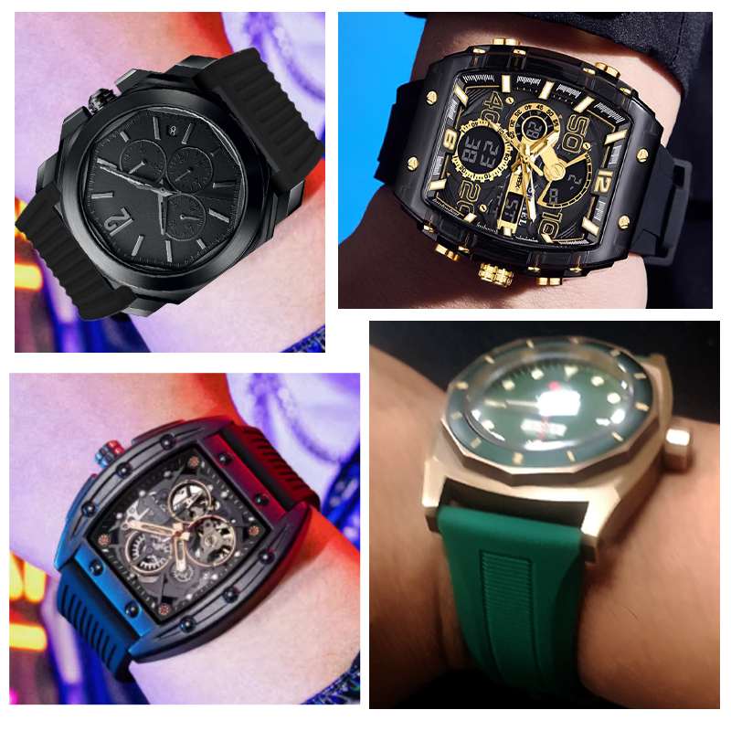 20mm 22mm 24mm 26mm 28mm 30mm  - đánh giá và giá Rubber Strap Diver