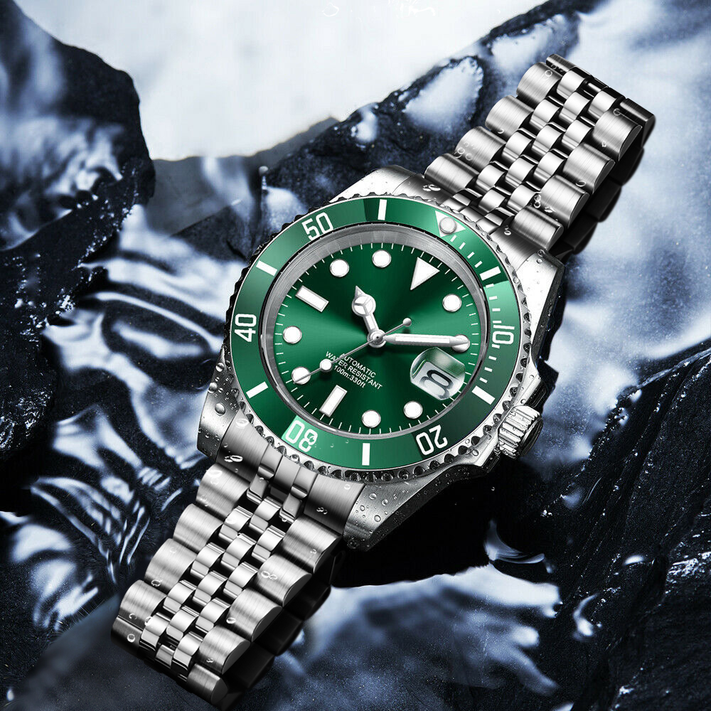 DIY Logo 40MM Dive Watch NH35  - đánh giá và giá Stainless Bracelet Diver