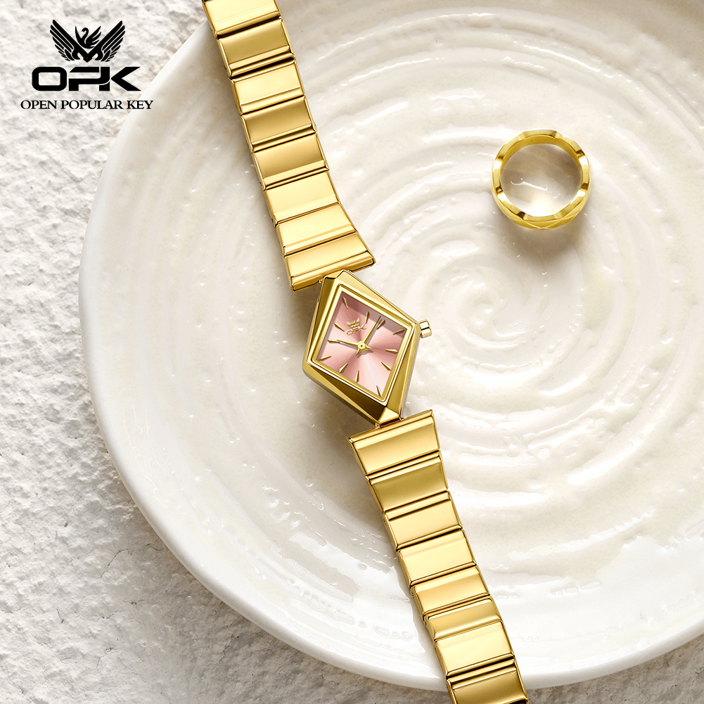 OPK 6082 Elegance Women Quartz - đánh giá và giá Stainless Bracelet Diver