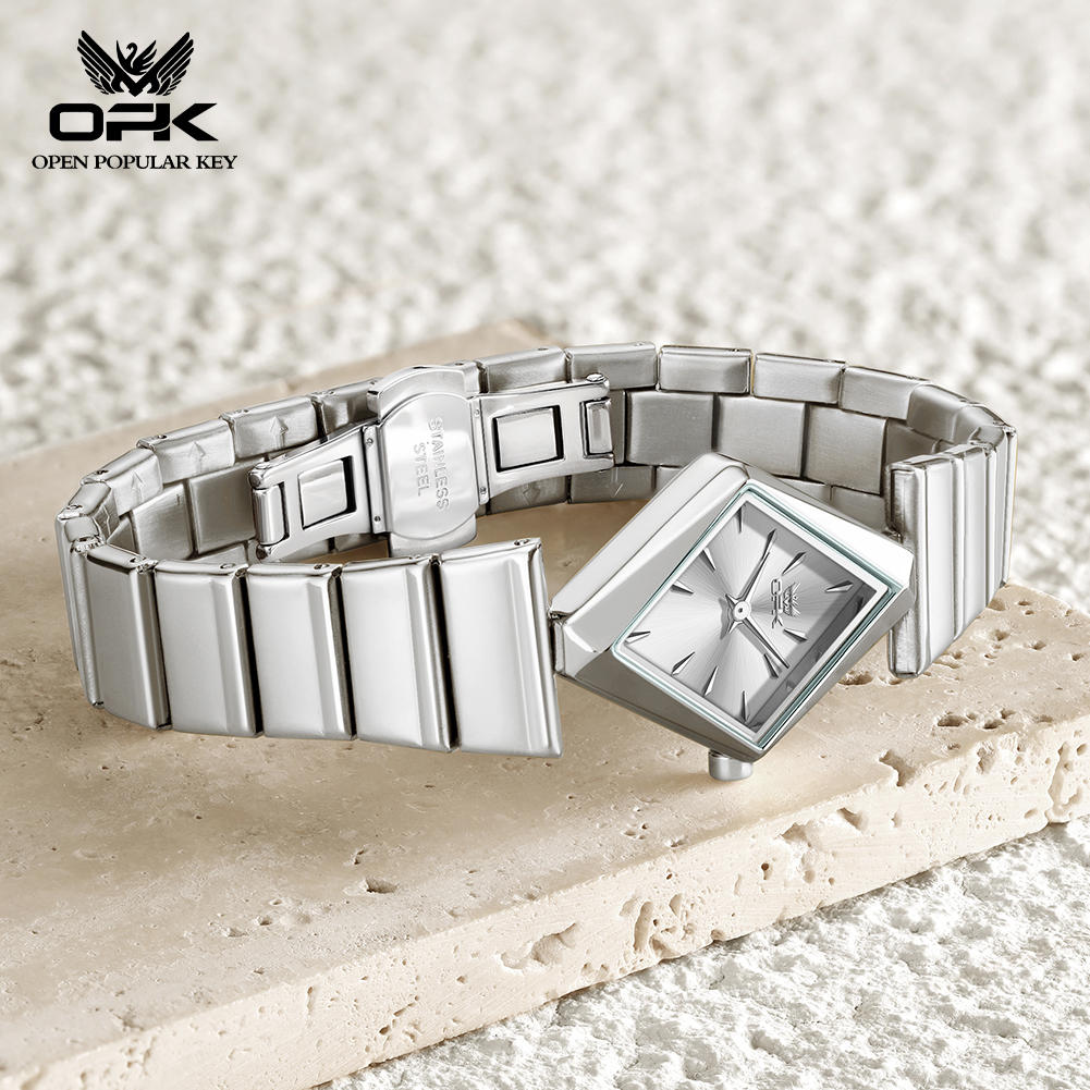 OPK 6082 Elegance Women Quartz - đánh giá và giá Stainless Bracelet Diver