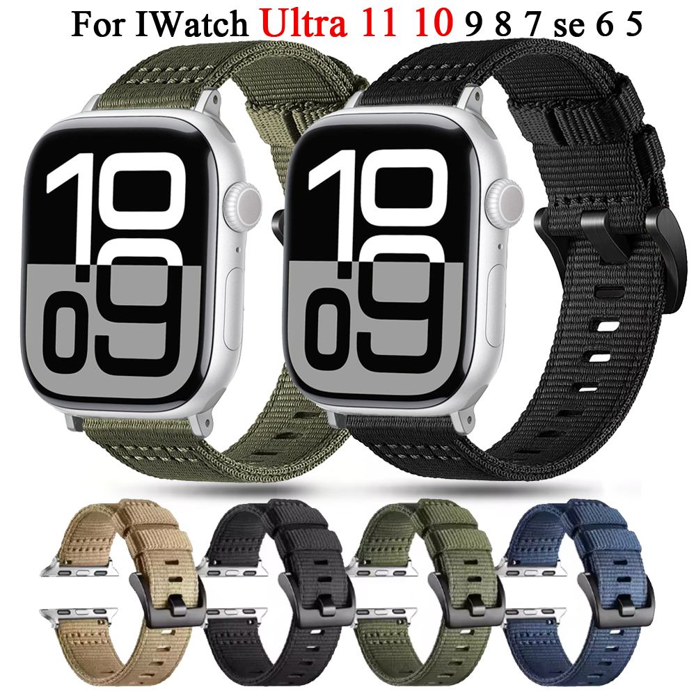 for Apple watch Straps 45mm 46 - đánh giá và giá Canvas Strap Watch