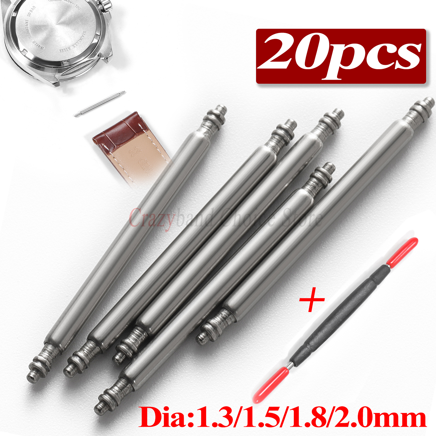 20pcs Metals Watch Band Pins 1 - đánh giá và giá Spring Bar Tool Set