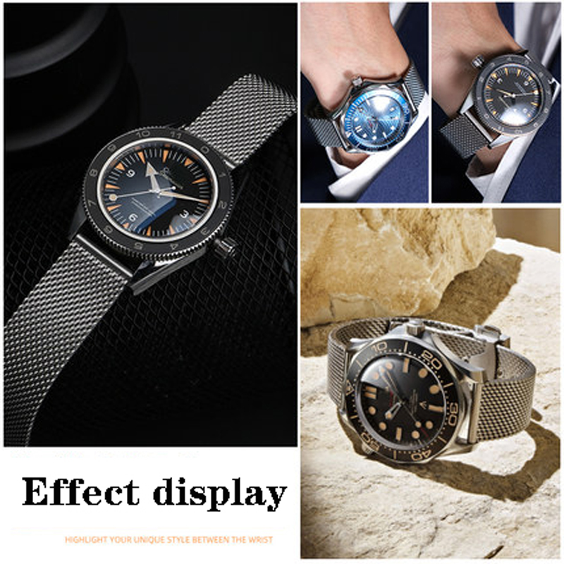 20mm 22mm solid Stainless Stee - đánh giá và giá Mesh Strap Metal
