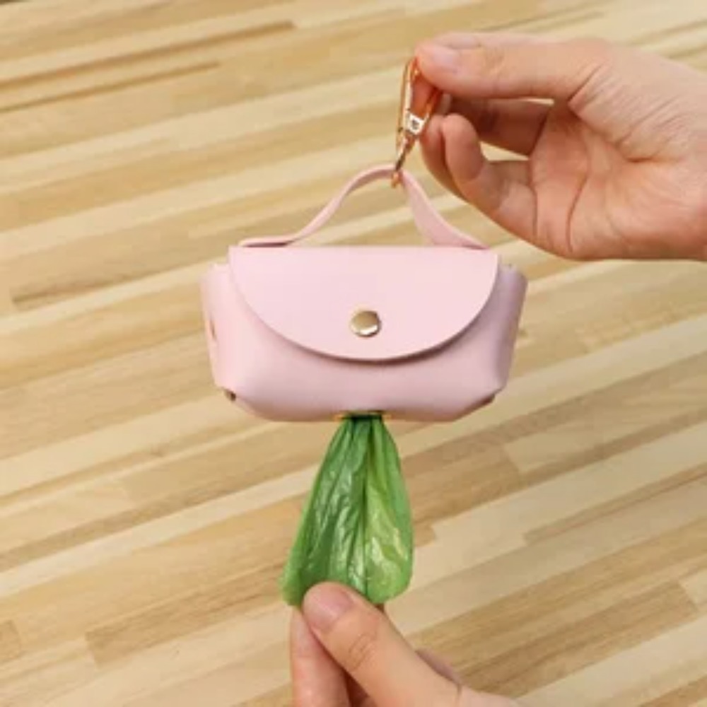 Elegant Leather Dog Poop Bag C - đánh giá và giá Leather Strap Quick Release