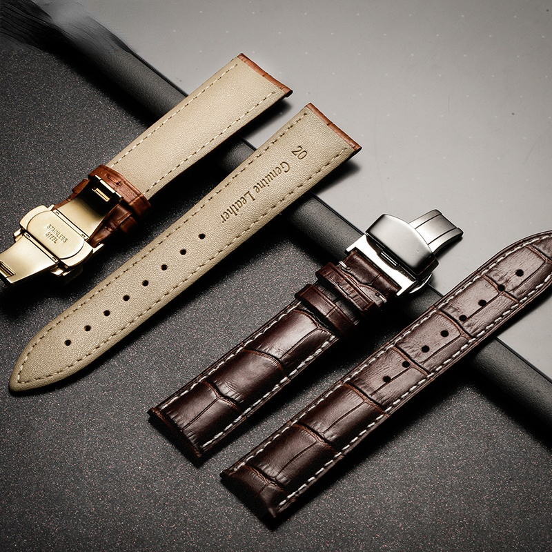 Watchband 18mm 19mm 20mm 21mm  - đánh giá và giá Butterfly Clasp Deployant