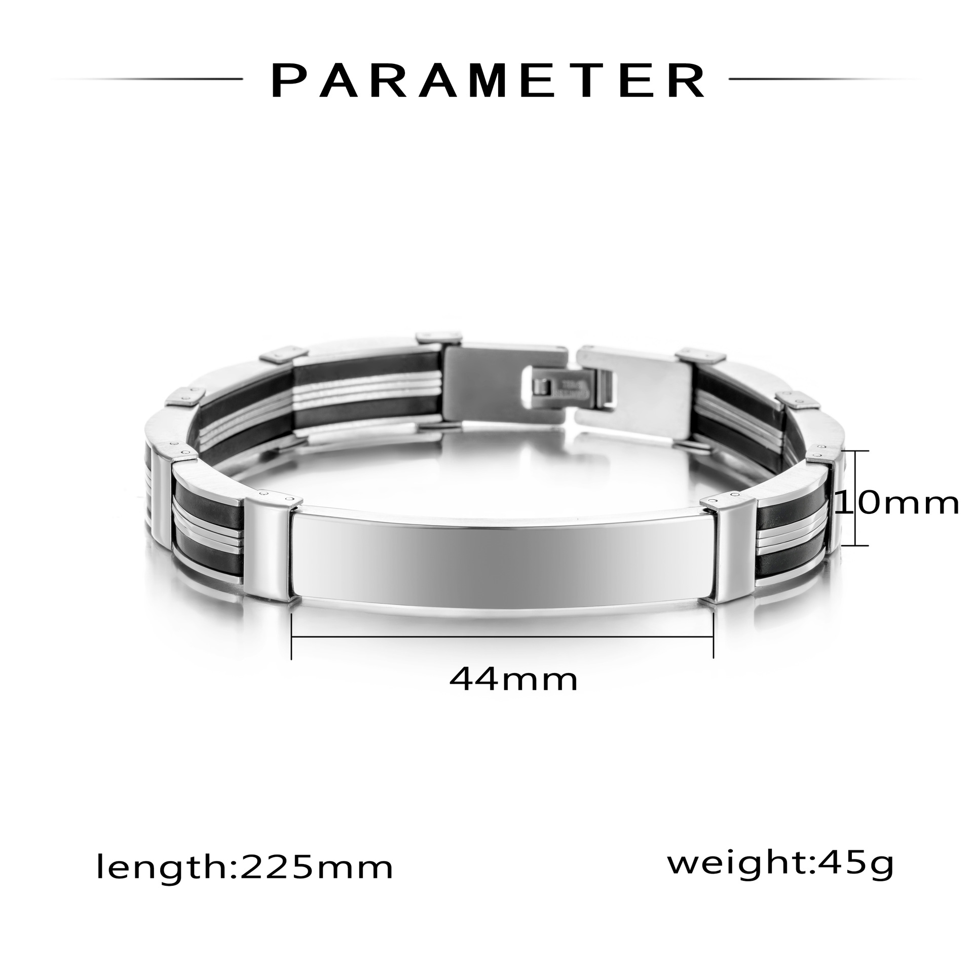 Punk Custom TEXT Name Men Stai - đánh giá và giá Silicone Band Women