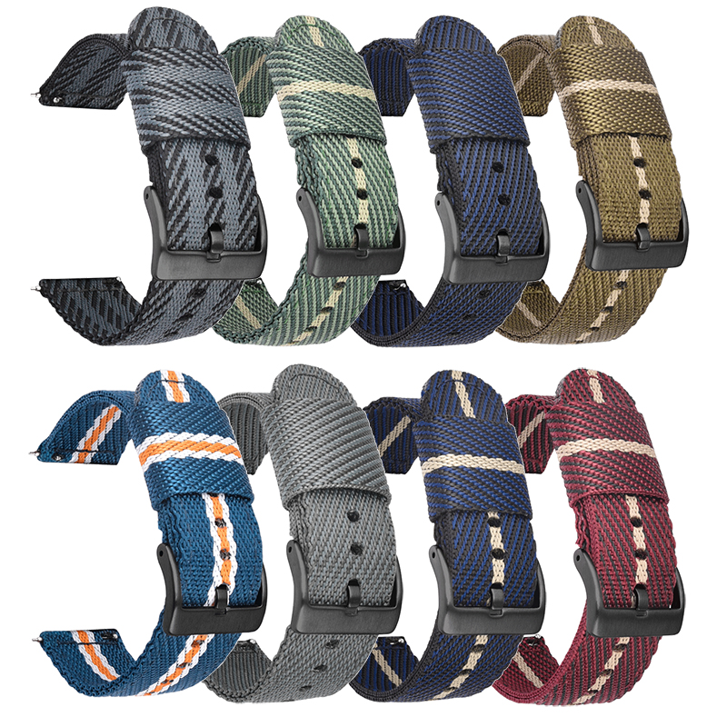 Woven Nylon Strap 18mm 20mm 22 - đánh giá và giá Nato Strap Nylon