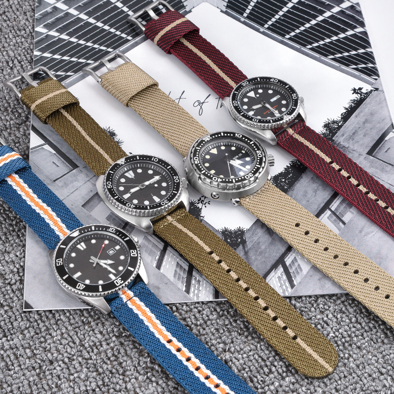 Woven Nylon Strap 18mm 20mm 22 - đánh giá và giá Nato Strap Nylon
