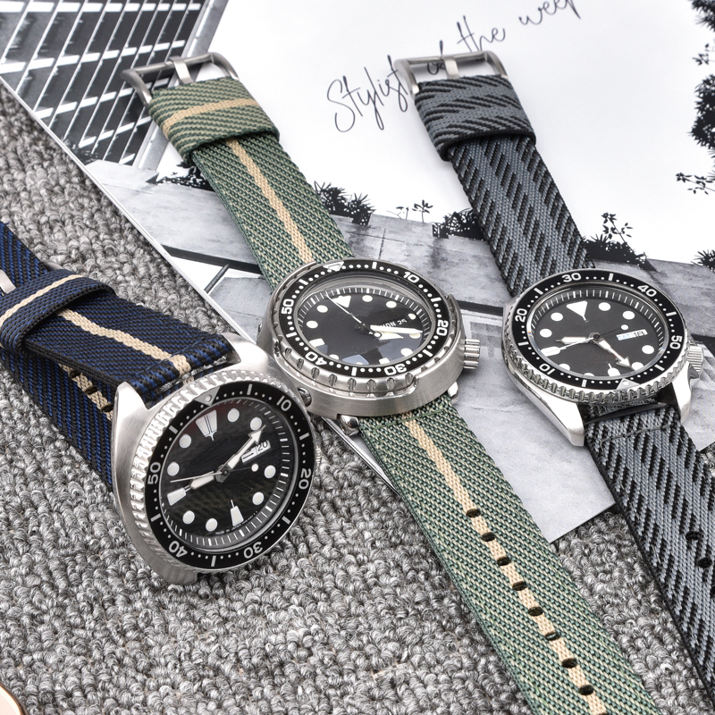 Woven Nylon Strap 18mm 20mm 22 - đánh giá và giá Nato Strap Nylon