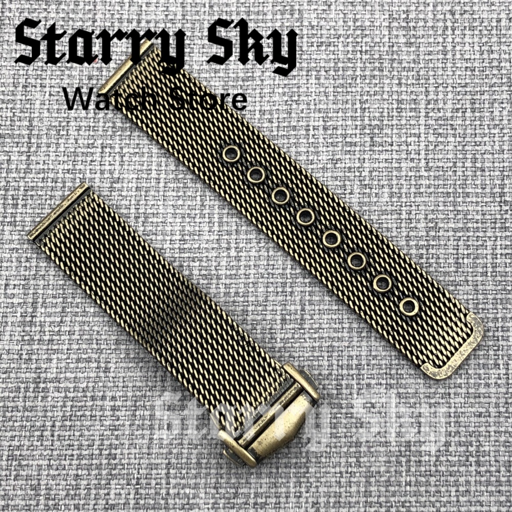 Starry Sky New 20mm Silver/Ros - đánh giá và giá Mesh Strap Metal