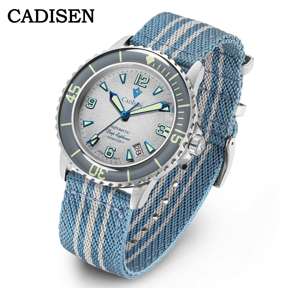 CADISEN Deep Explorer MIYOTA 8 - đánh giá và giá Canvas Strap Watch