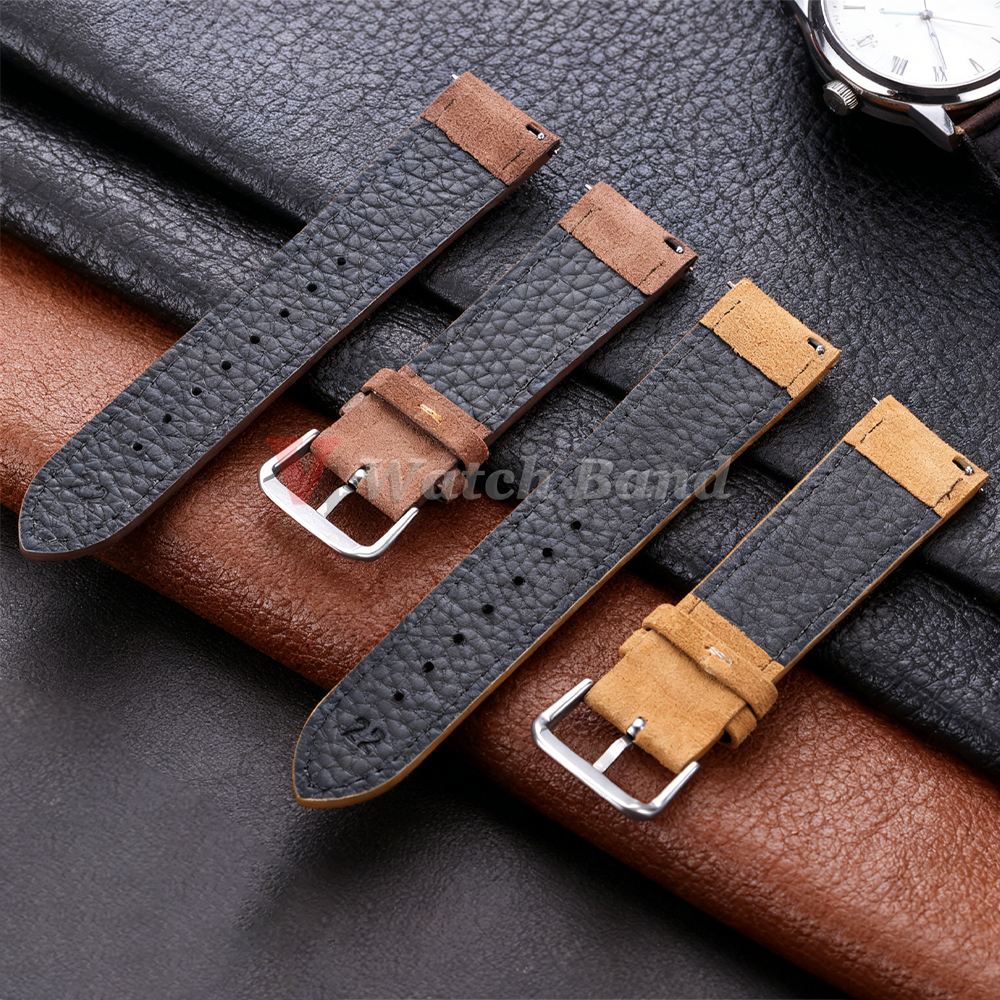 18/19/20/22mm Watch Band Genui - đánh giá và giá Suede Strap Watch