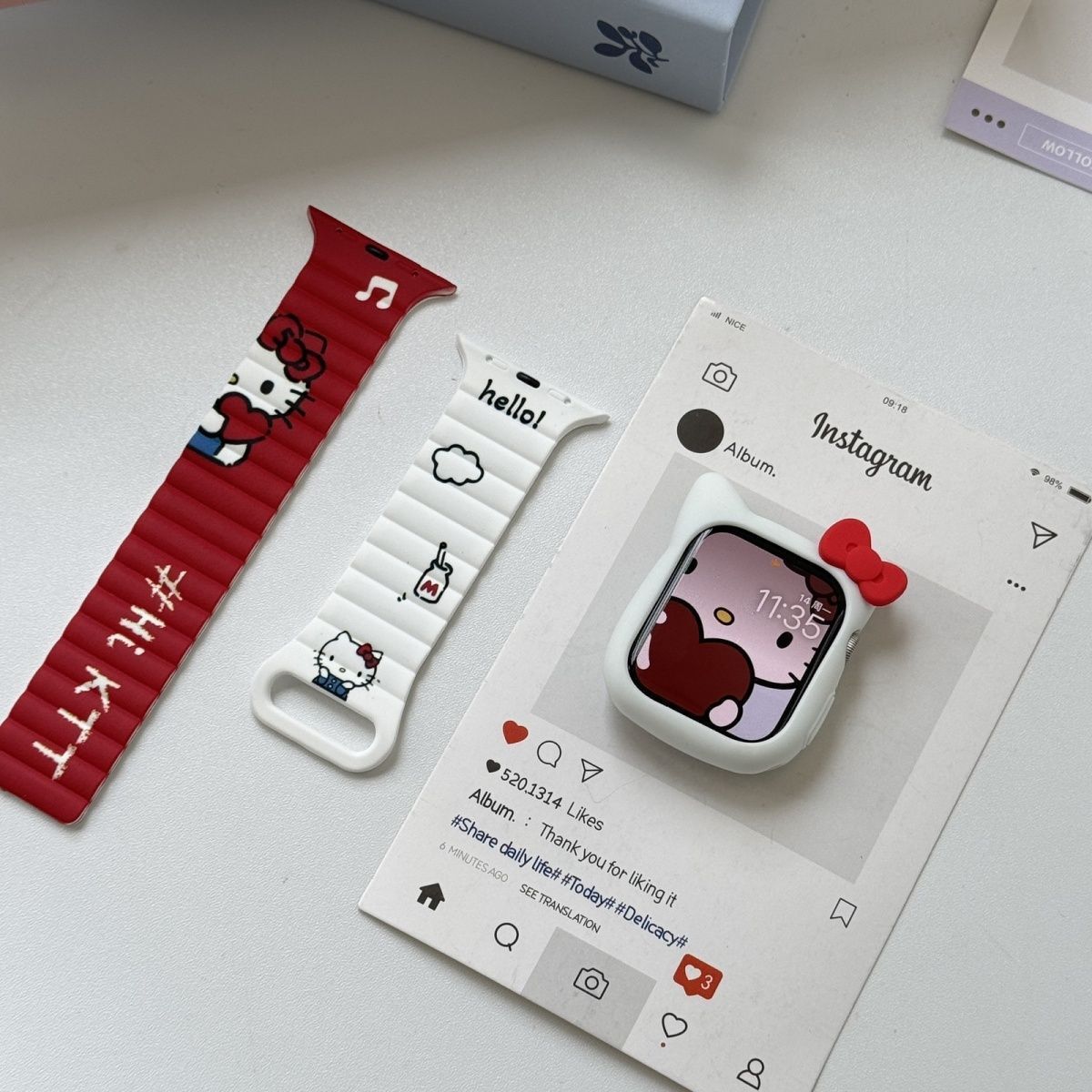 Anime Sanrio Hello Kitty Kurom - đánh giá và giá Silicone Band Women