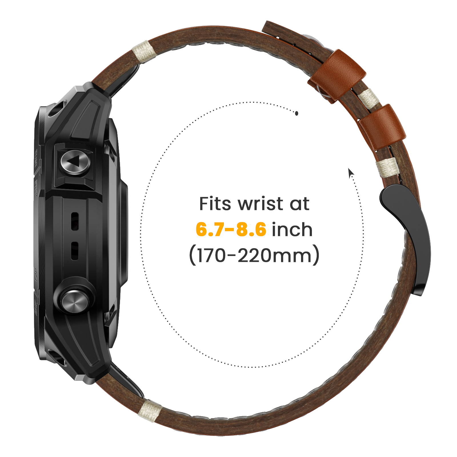 22 26mm Genuine Leather Strap  - đánh giá và giá Leather Strap Quick Release
