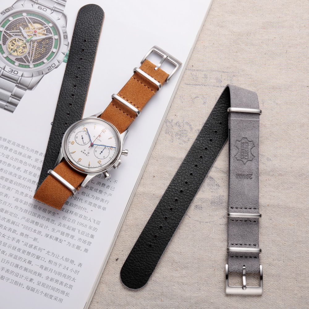 HEMSUT Genuine Leather Watch B - đánh giá và giá Tropic Strap Vintage