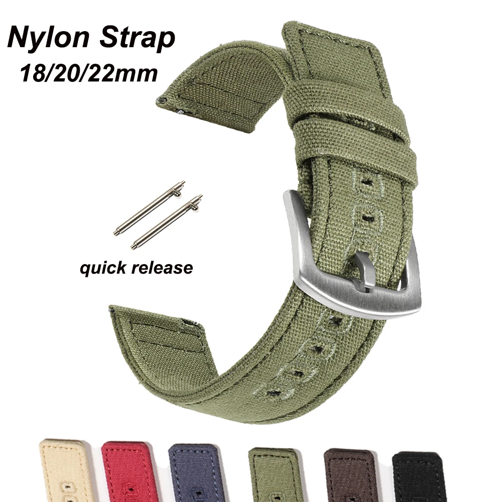 18mm 20mm Nylon Woven Canvas W - đánh giá và giá Perlon Strap Woven