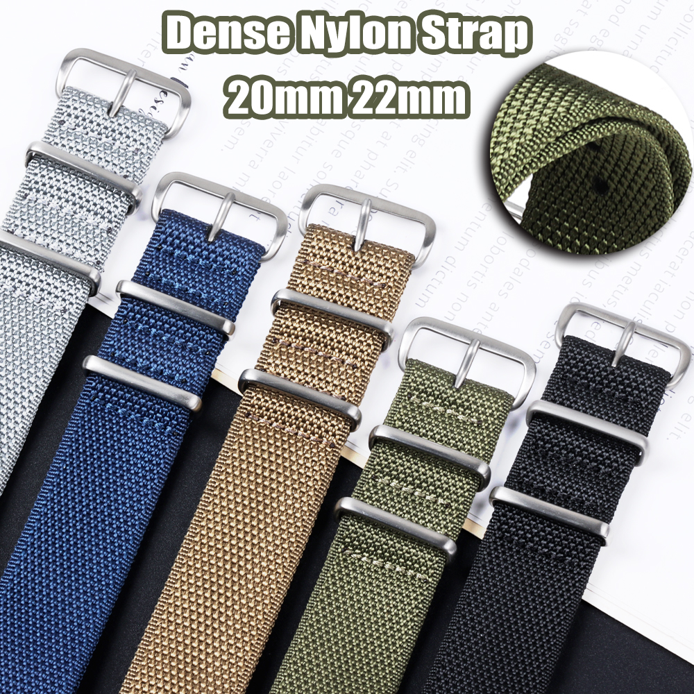 Dense Nylon Strap 20mm 22mm Wo - đánh giá và giá Perlon Strap Woven